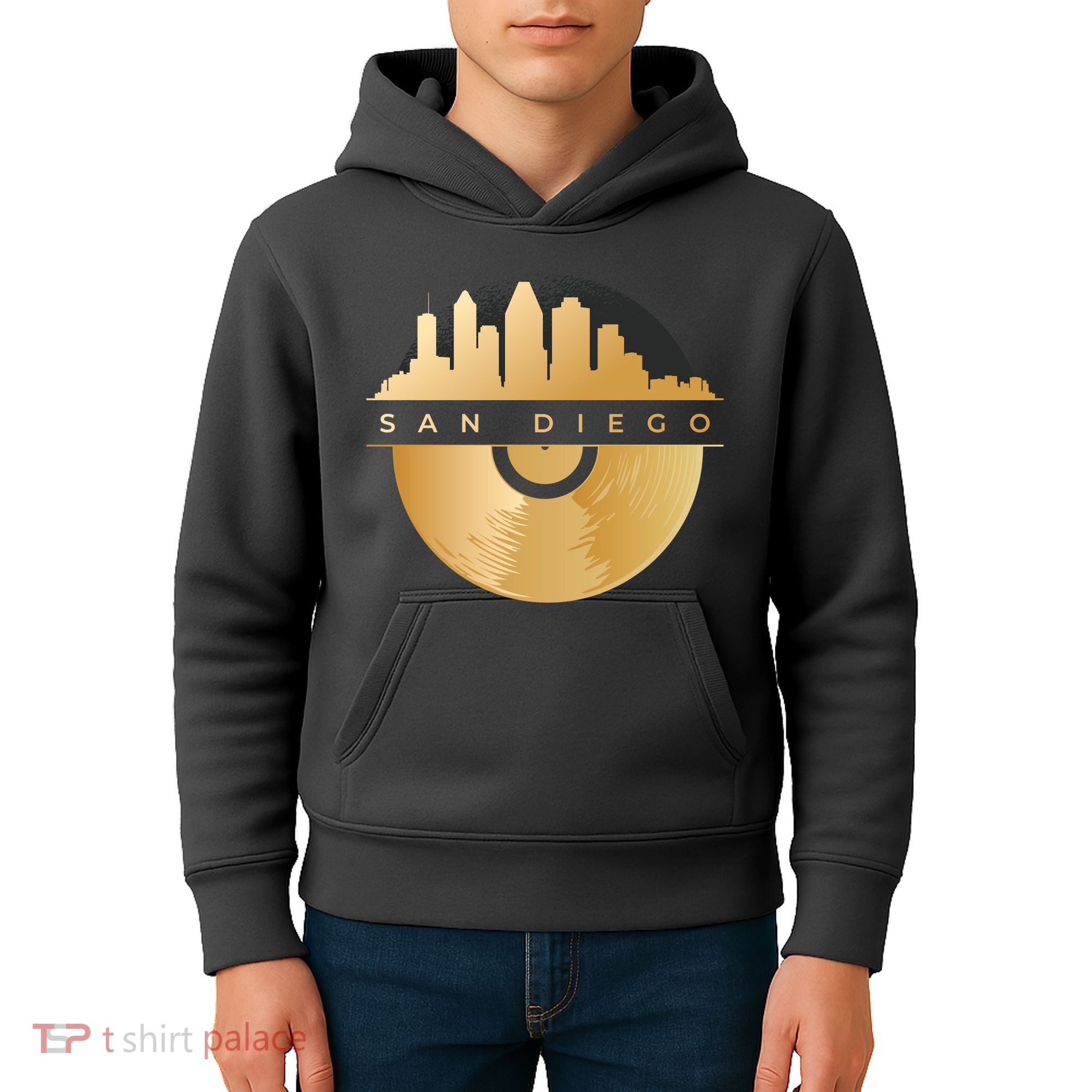 San Diego Vinyl Skyline Kids Hoodie