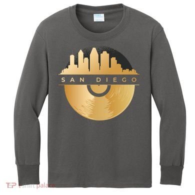 San Diego Vinyl Skyline Kids Long Sleeve Shirt
