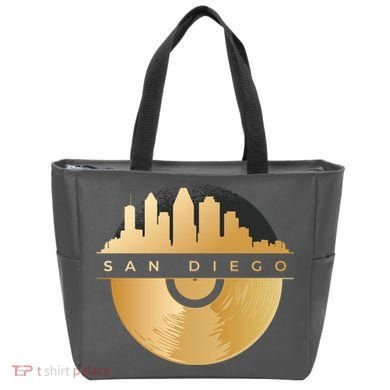 San Diego Vinyl Skyline Tote Bag
