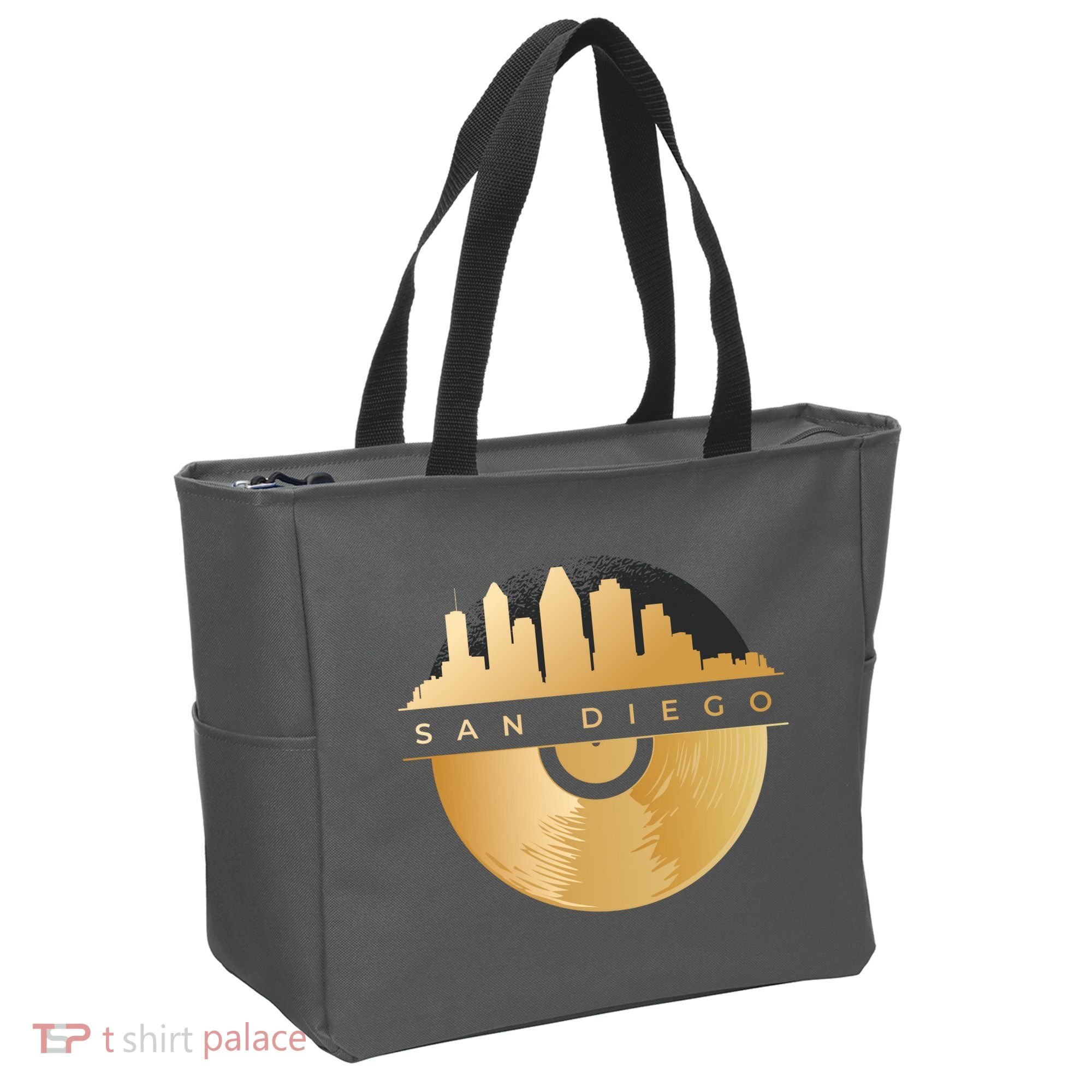 San Diego Vinyl Skyline Tote Bag