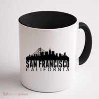 San Francisco California Skyline Coffee Mug thumb 1