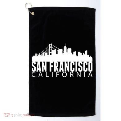 San Francisco California Skyline Golf Towel