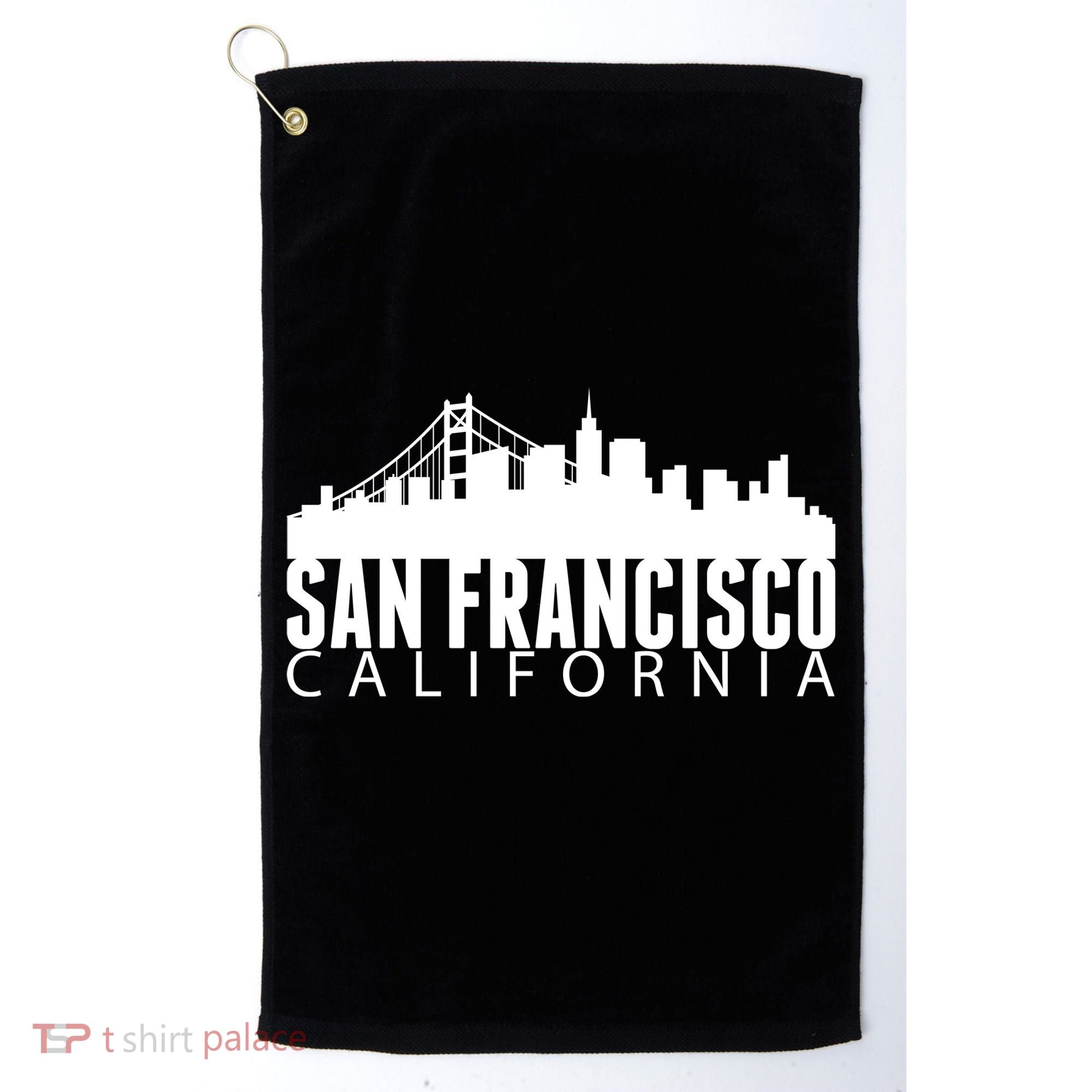 San Francisco California Skyline Golf Towel