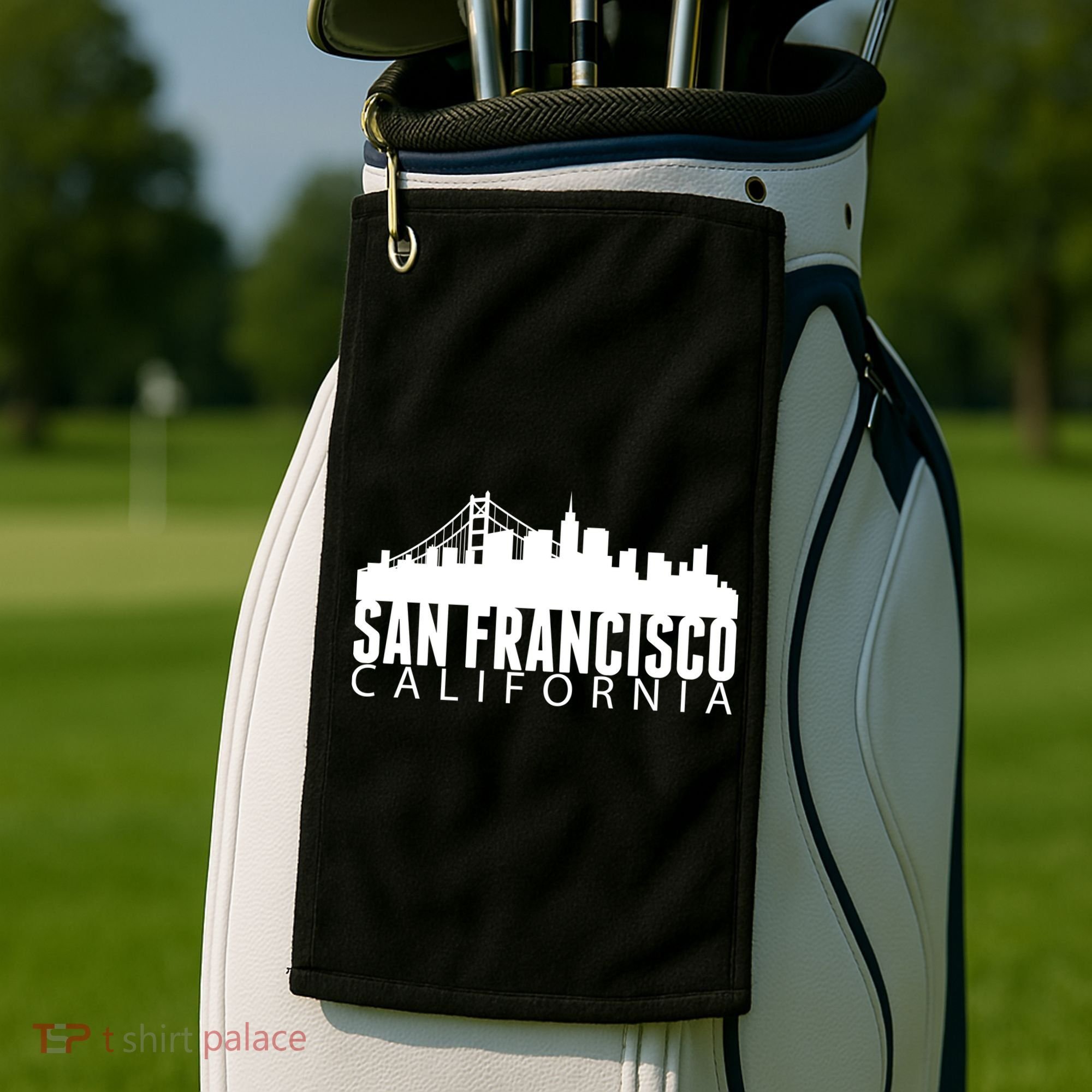 San Francisco California Skyline Golf Towel