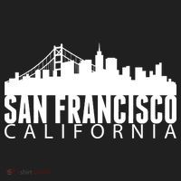 San Francisco California Skyline Golf Towel thumb 3