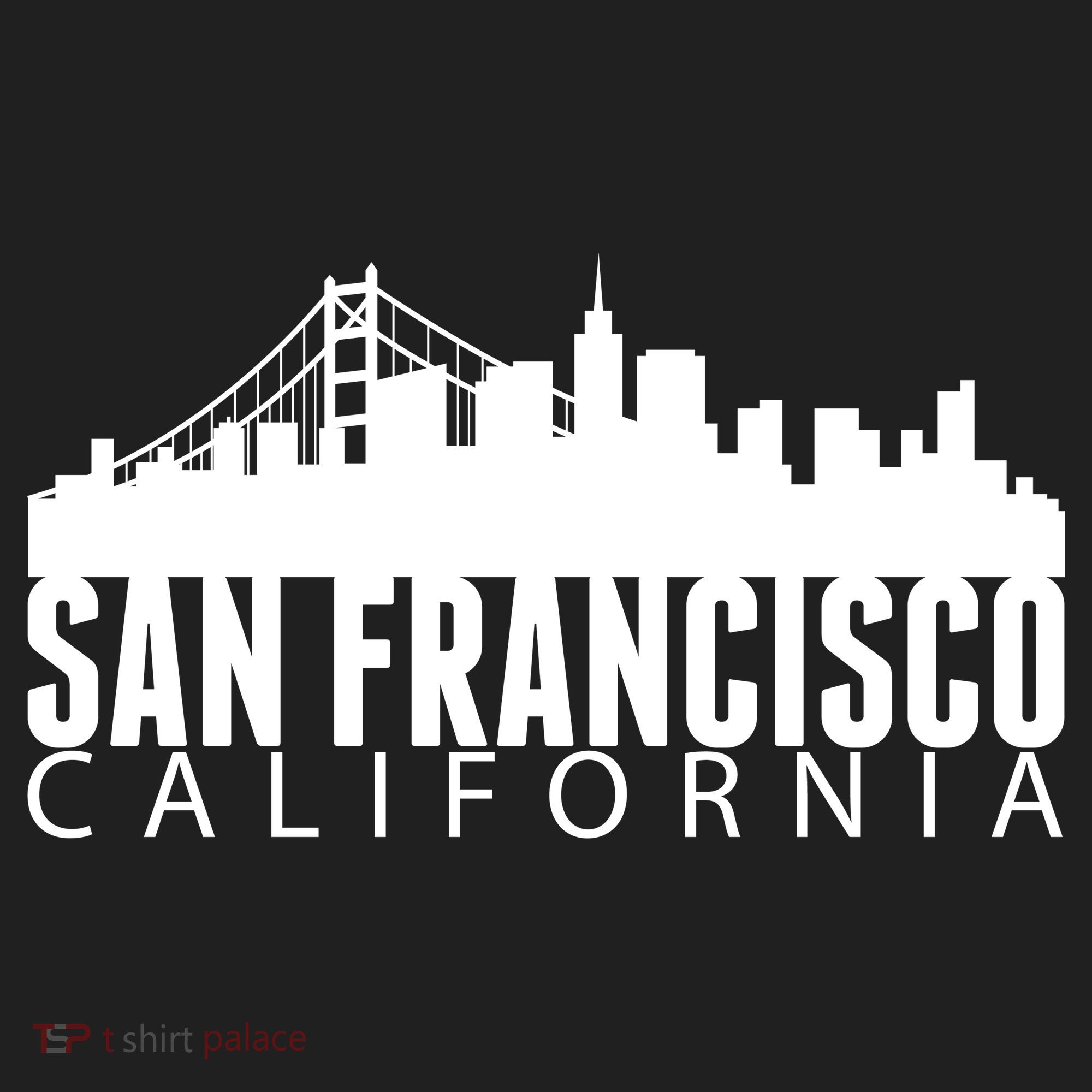 San Francisco California Skyline Golf Towel