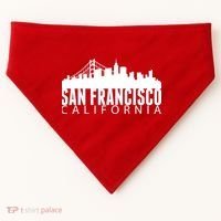 San Francisco California Skyline USA-Made Doggie Bandana thumb 0