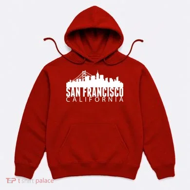 San Francisco California Skyline Hoodie
