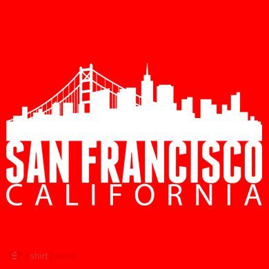 San Francisco California Skyline Tall Long Sleeve Shirt