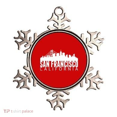 San Francisco California Skyline Ornament