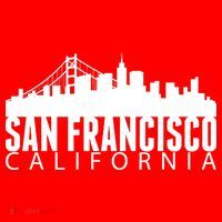 San Francisco California Skyline Ornament thumb 1