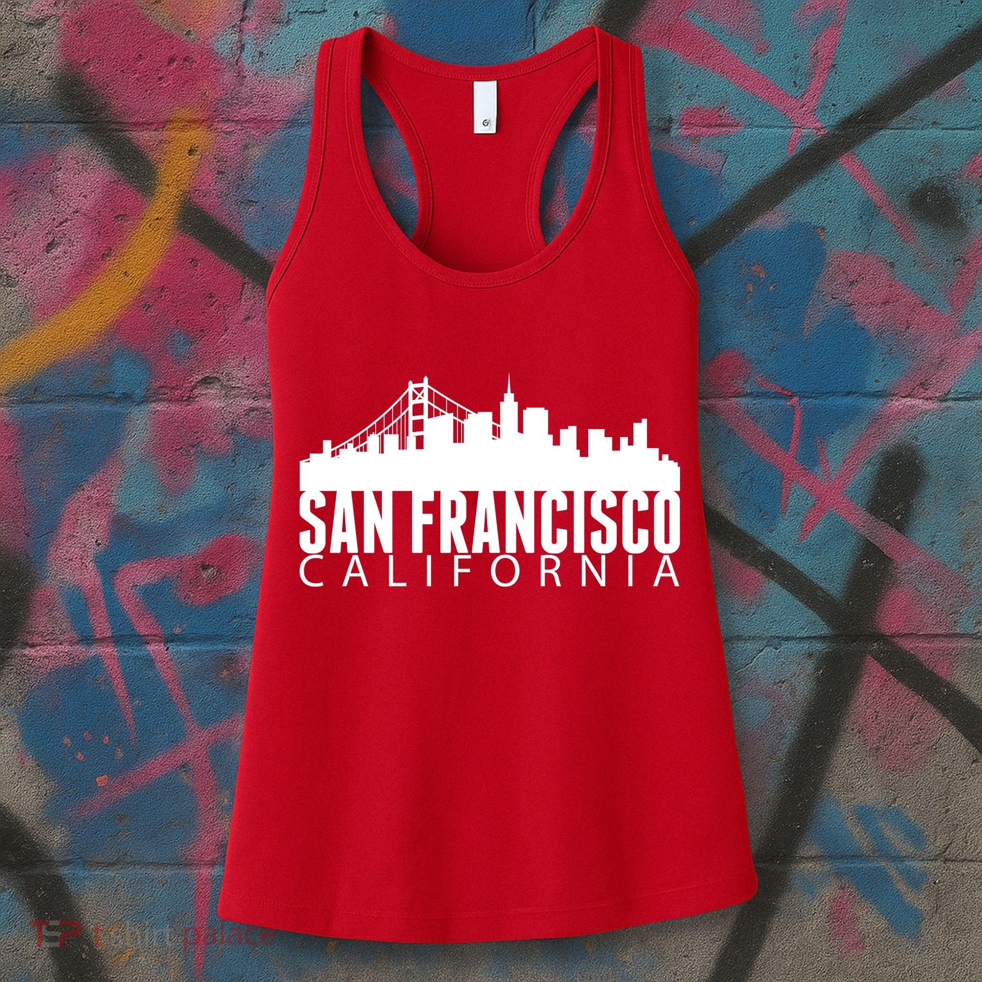 San Francisco California Skyline Women's Tank Top