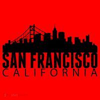 San Francisco California Skyline Santa Hat thumb 1