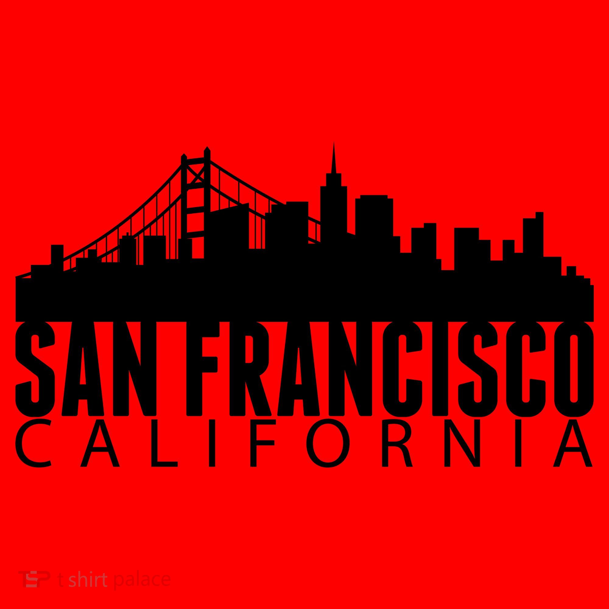 San Francisco California Skyline Santa Hat