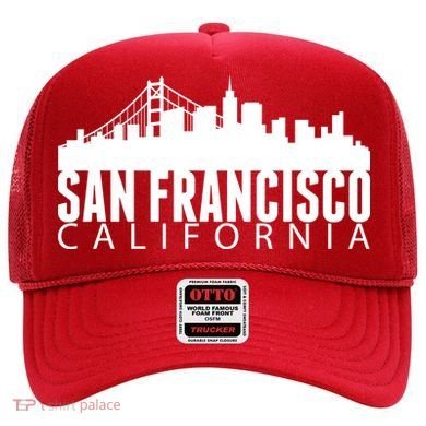 San Francisco California Skyline Hat