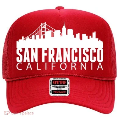 San Francisco California Skyline Hat