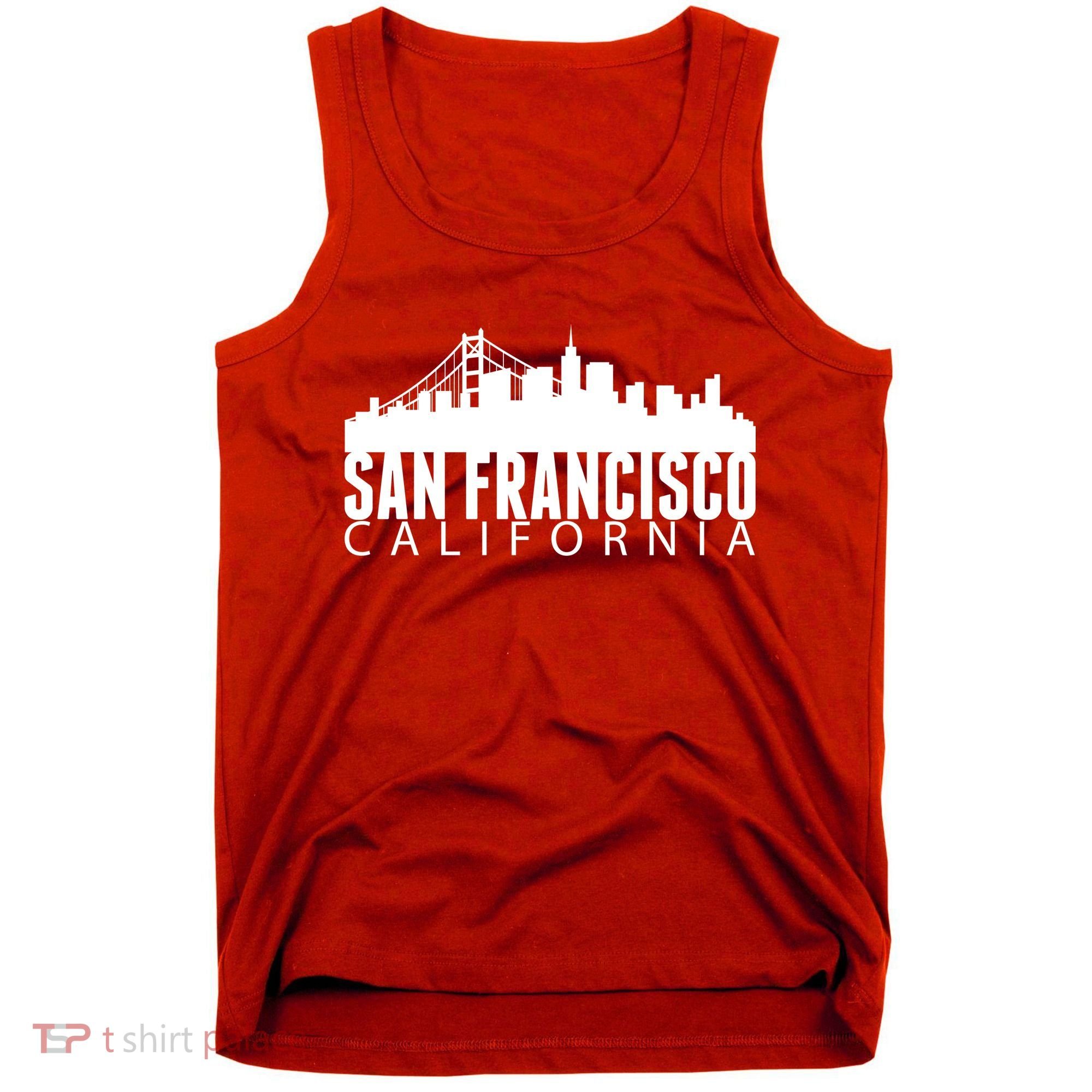San Francisco California Skyline Tank Top