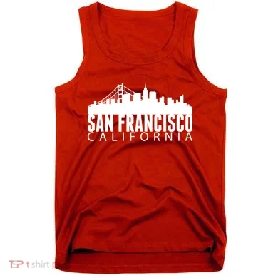 San Francisco California Skyline Tank Top