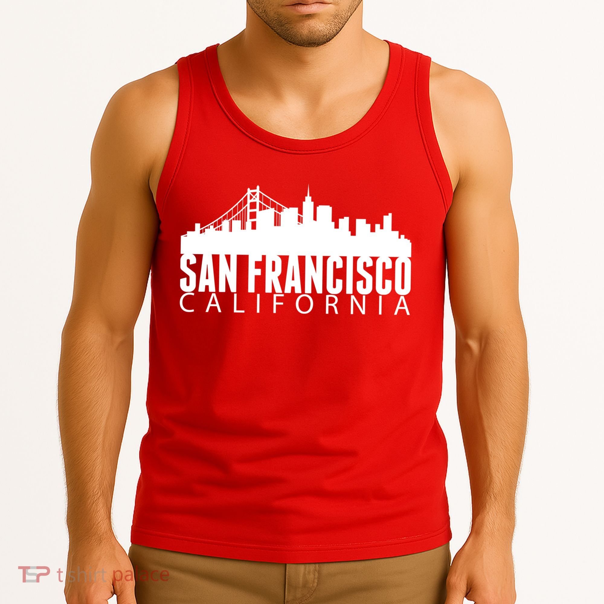 San Francisco California Skyline Tank Top