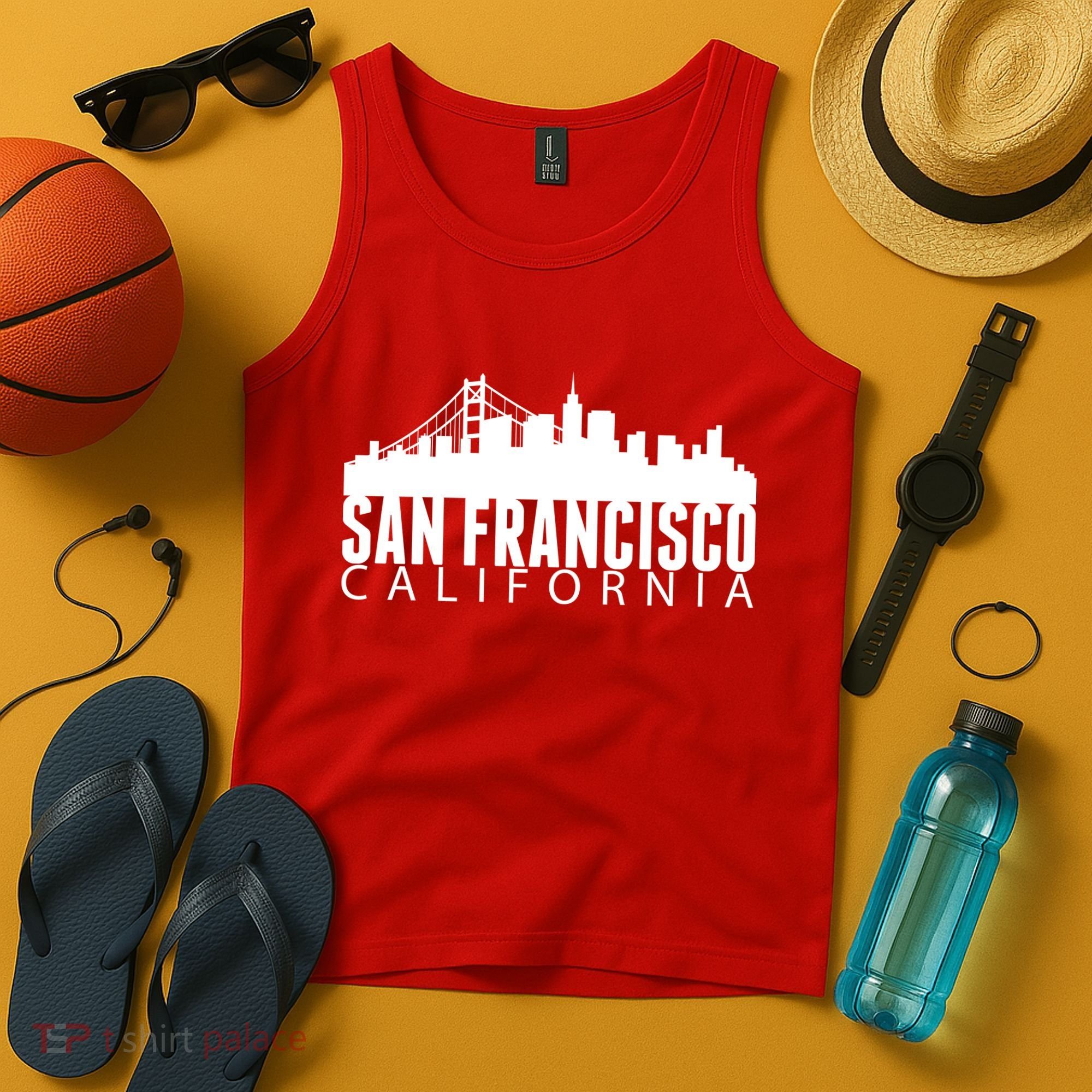 San Francisco California Skyline Tank Top