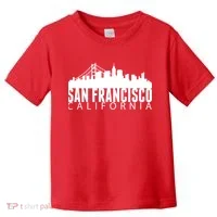 San Francisco California Skyline Toddler T-Shirt thumb 0
