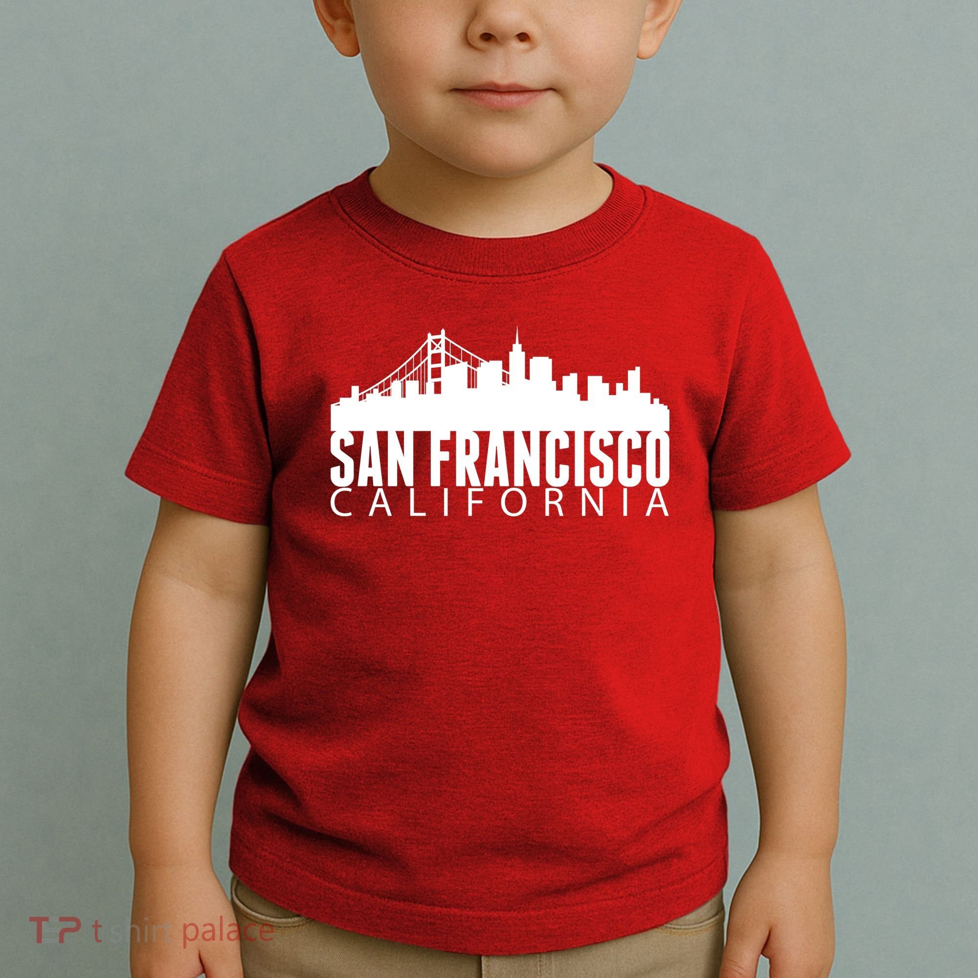 San Francisco California Skyline Toddler T-Shirt
