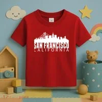 San Francisco California Skyline Toddler T-Shirt thumb 3