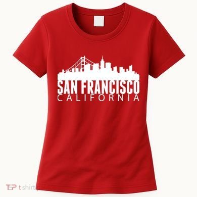 San Francisco California Skyline Women's T-Shirt