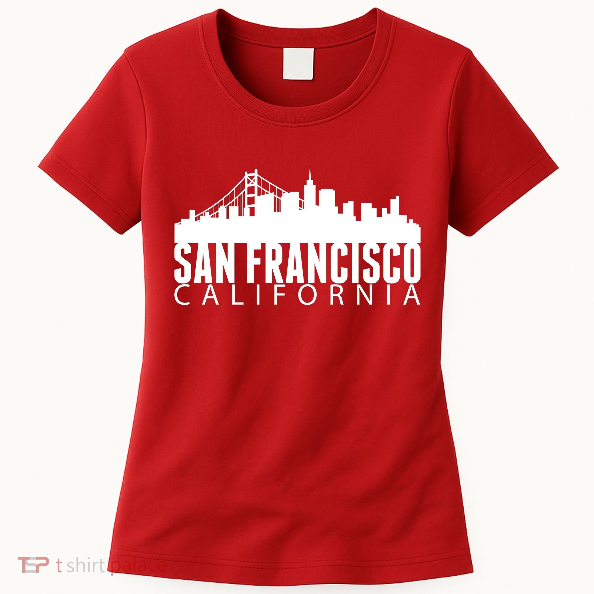 San Francisco California Skyline Women's T-Shirt