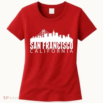 San Francisco California Skyline Women's T-Shirt