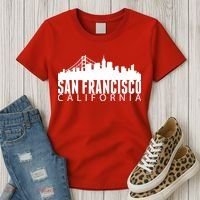 San Francisco California Skyline Women's T-Shirt thumb 3