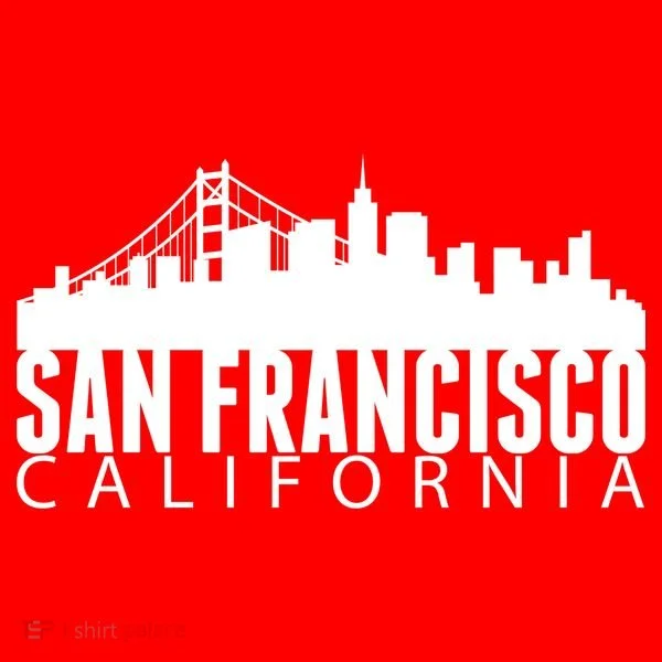 San Francisco California Skyline Women's T-Shirt