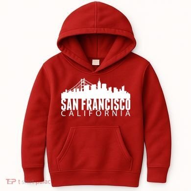 San Francisco California Skyline Kids Hoodie