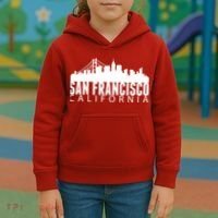 San Francisco California Skyline Kids Hoodie thumb 3