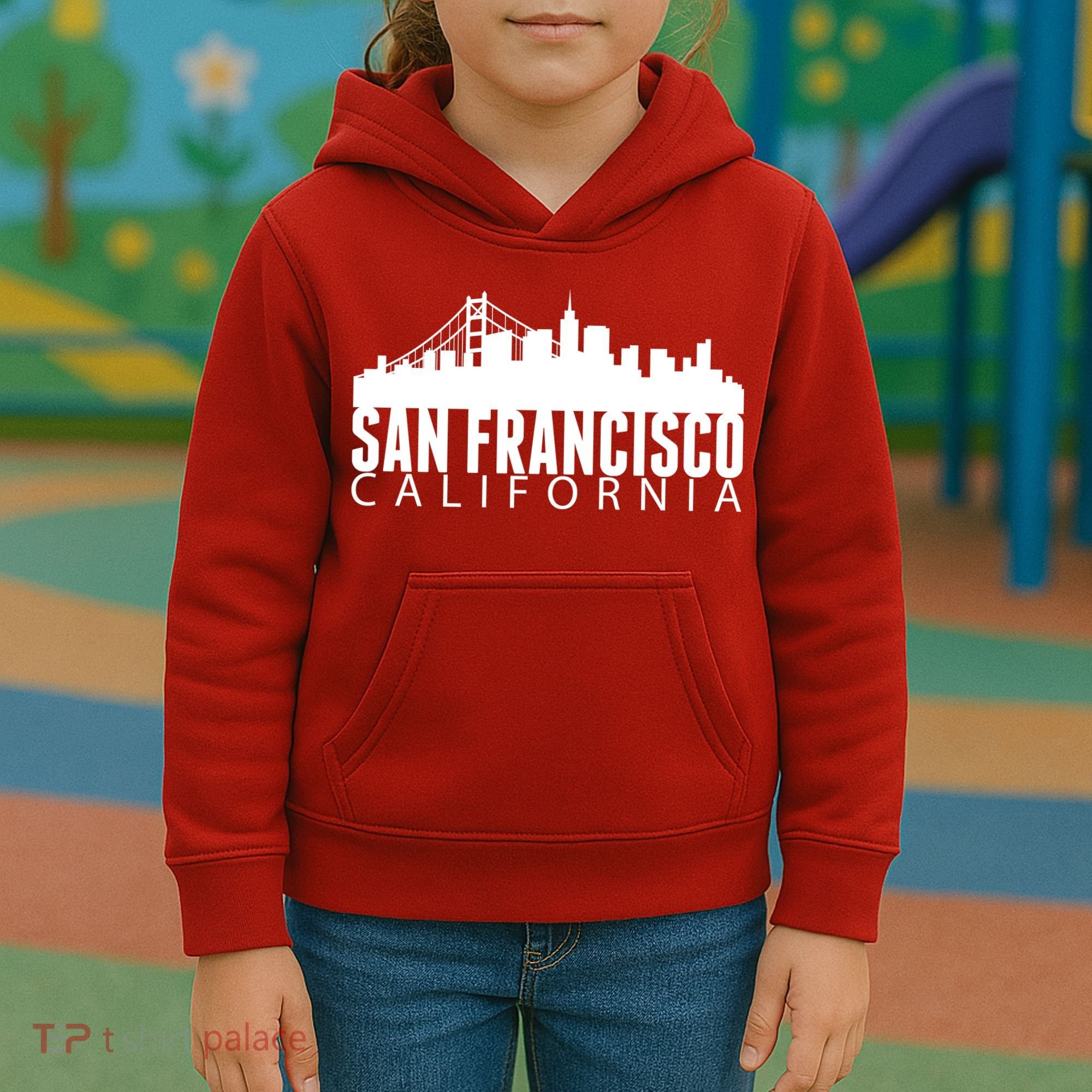 San Francisco California Skyline Kids Hoodie