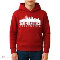 San Francisco California Skyline Kids Hoodie thumb 4