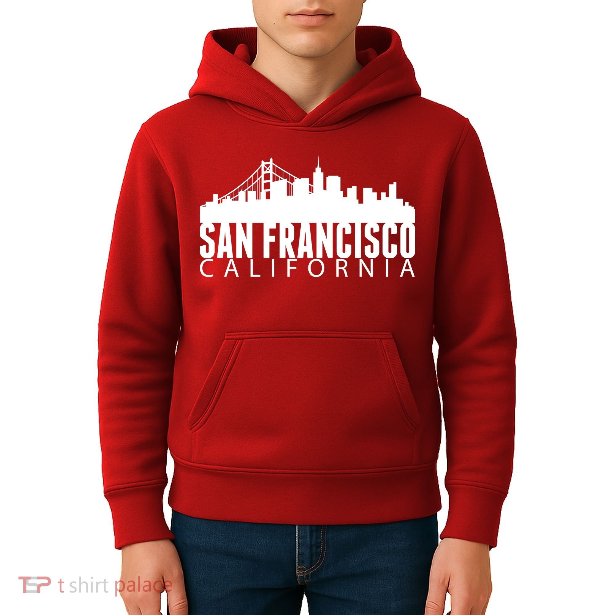 San Francisco California Skyline Kids Hoodie