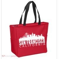San Francisco California Skyline Tote Bag thumb 2
