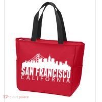 San Francisco California Skyline Tote Bag thumb 3