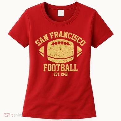 San Francisco Football EST 1946 Vintage Style Women's T-Shirt