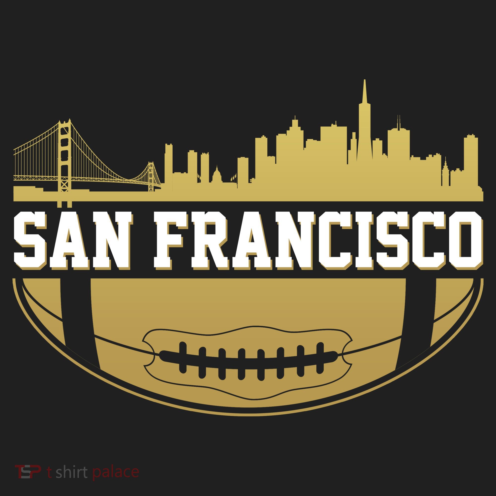 San Francisco Football Skyline Women's Sweatshirt
