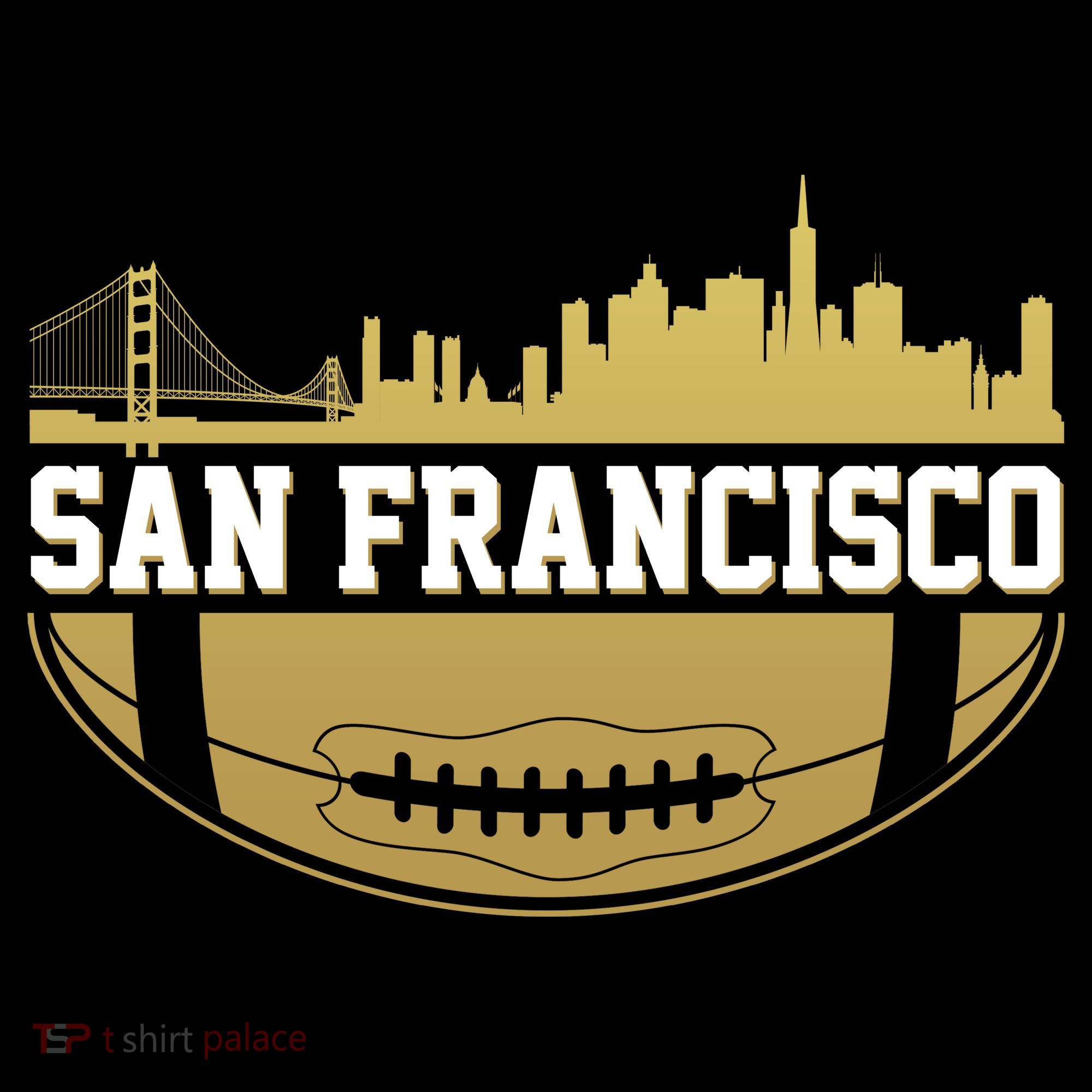 San Francisco Football Skyline Bucket Hat