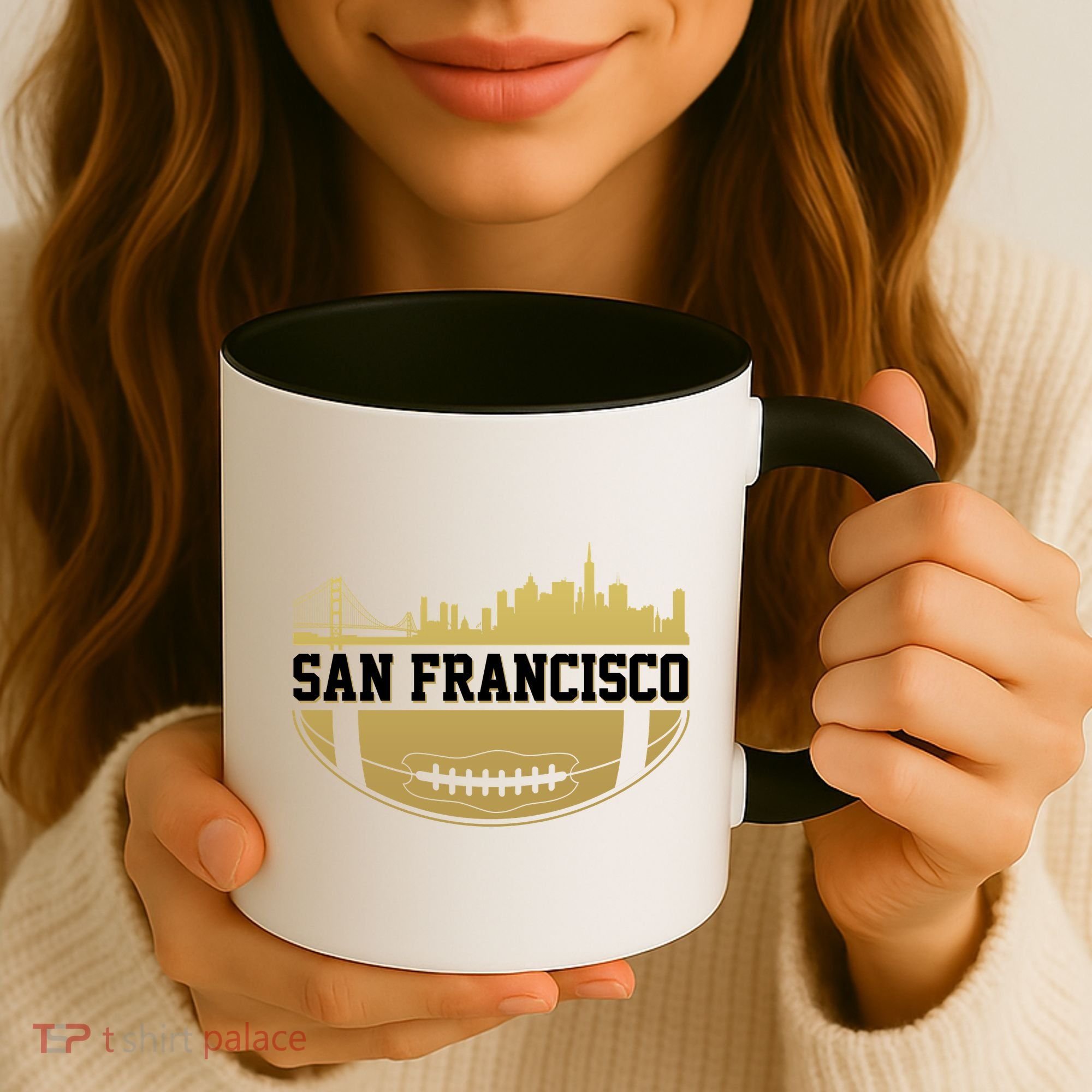 San Francisco Football Skyline Coffee Mug