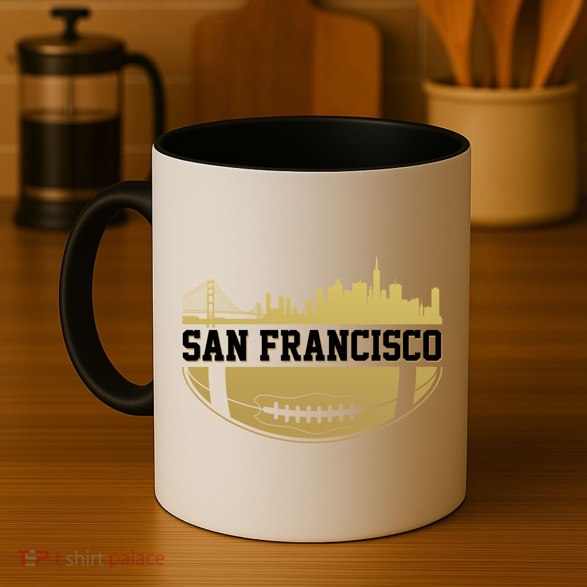 San Francisco Football Skyline Coffee Mug
