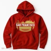 San Francisco Football Skyline Hoodie thumb 0