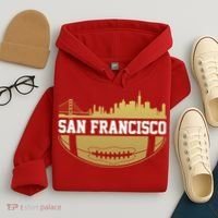 San Francisco Football Skyline Hoodie thumb 4