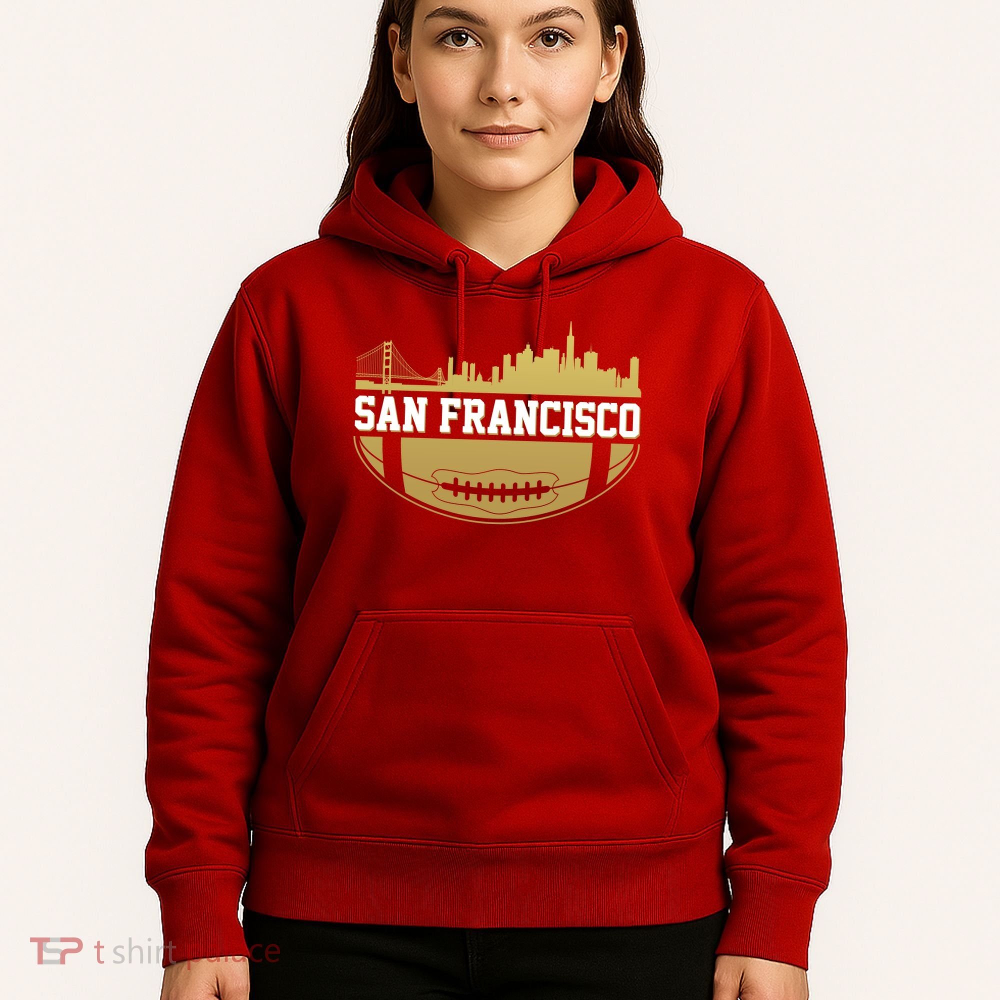 San Francisco Football Skyline Hoodie