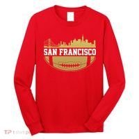 San Francisco Football Skyline Long Sleeve Shirt thumb 0