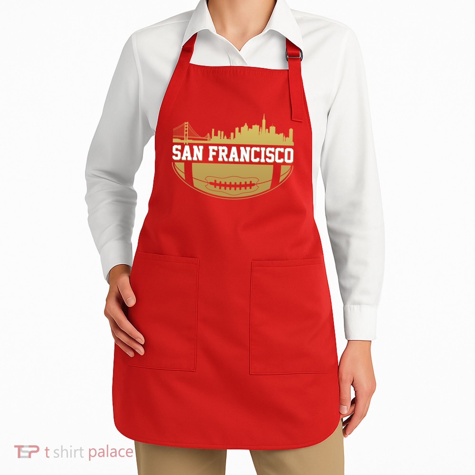 San Francisco Football Skyline Apron