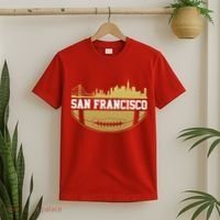 San Francisco Football Skyline T-Shirt thumb 2